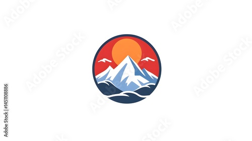 Free Download Creative logo design for mountain store or company depicting fun and cuteness - GFXLoad