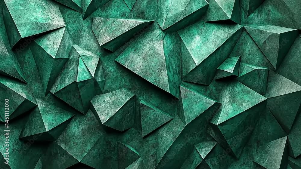 Textured teal polygon background Textured teal polygon background
