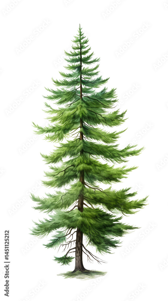 Green Fir Tree on White Background
Green Fir Tree on White Background