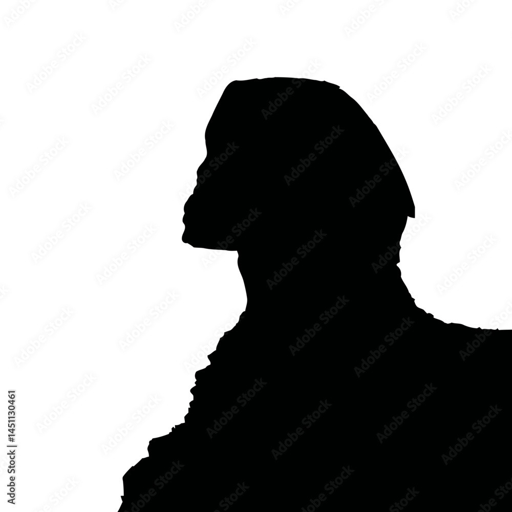 Solid black silhouette of a sphinx mysterious, vector EPS Solid black silhouette of a sphinx mysterious, vector EPS