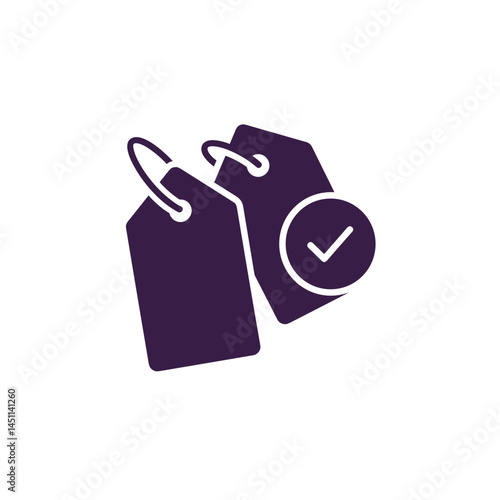 Price Comparison Tags Icon, Minimalist design, Transparent background, Financial literacy concept for kids, Education graphic