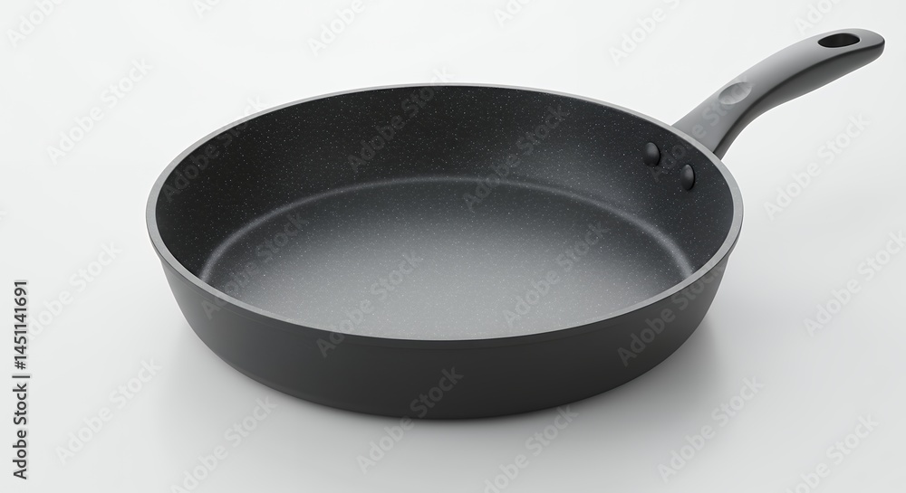 Empty dark gray frying pan Empty dark gray frying pan