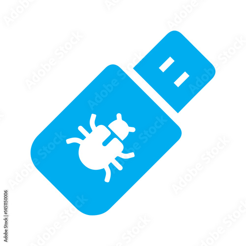 flash drive infection colored icon