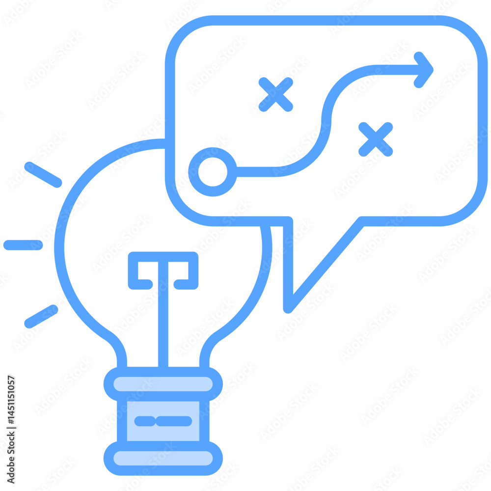 Strategy Blue Icon Strategy Blue Icon