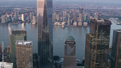 AERIAL One World Trade Center in Manhattan, NYC