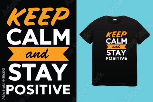 Stay positive work hard make it happen slogan abstract painting typography motivational quotes t-shirt design