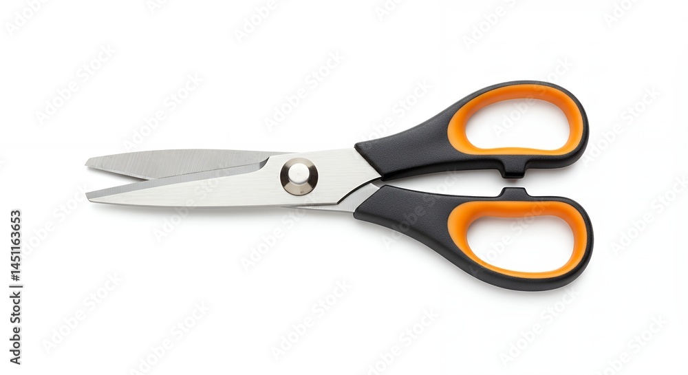 Kitchen shears with orange handles Kitchen shears with orange handles