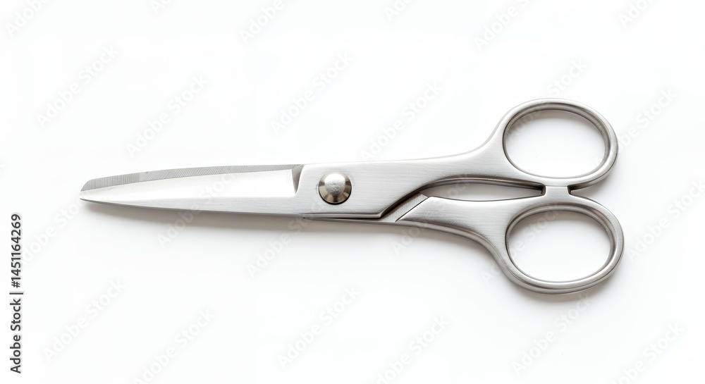 Obraz premium Metal scissors isolated on white background