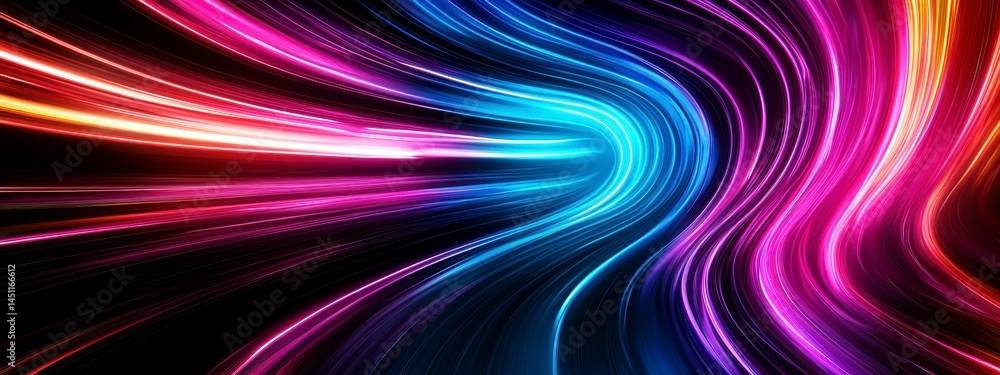 Vibrant streaks of light swirl together to create a mesmerizing abstract background with colorful energy. Vibrant streaks of light swirl together to create a mesmerizing abstract background with colorful energy.