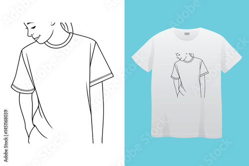 White "Stay Positive" T-Shirt: Inspirational apparel showcasing an optimistic message with simple, modern design.