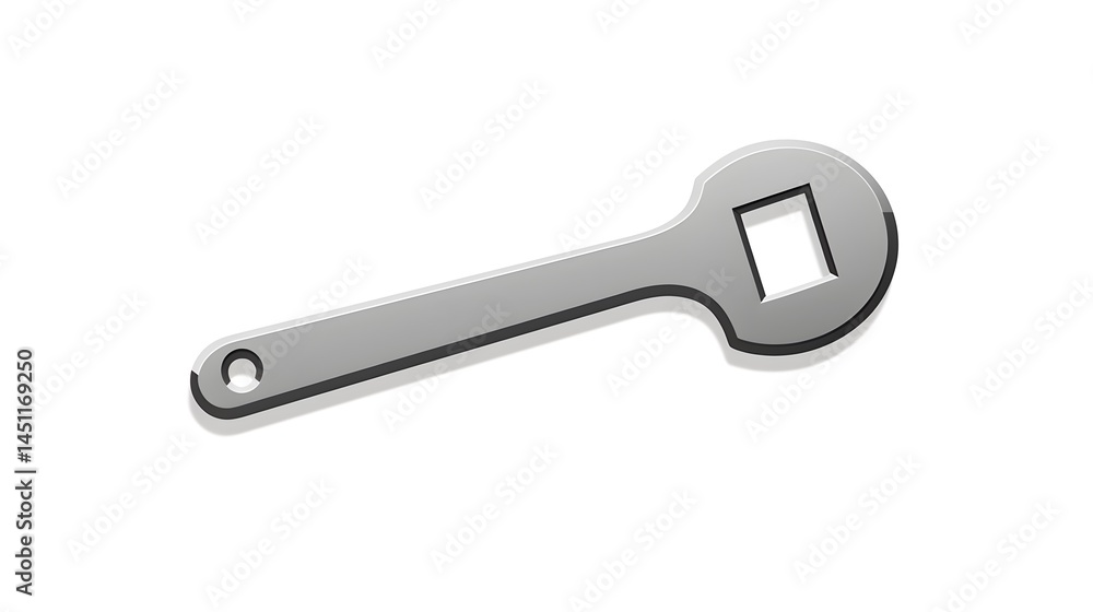 Professional flat gray wrench vector icon for design projects and illustrations Professional flat gray wrench vector icon for design projects and illustrations