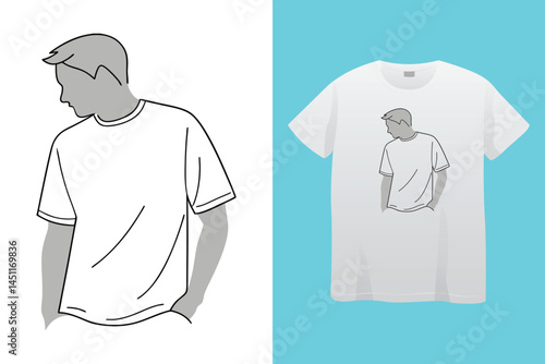 White "Stay Positive" T-Shirt: Inspirational apparel showcasing an optimistic message with simple, modern design.