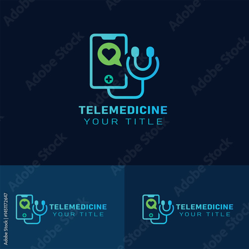 Modern Telemedicine Logo Design for Digital Health & Online Clinics