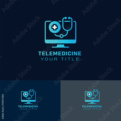 Modern Telemedicine Logo Design for Digital Health & Online Clinics