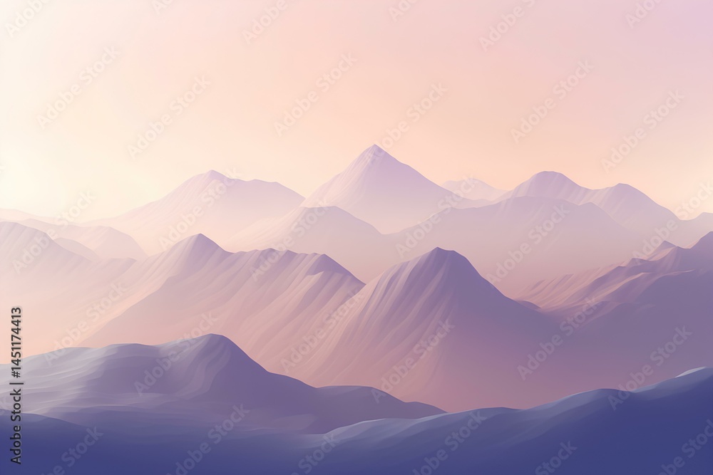 Fototapeta premium sunrise in the mountains
