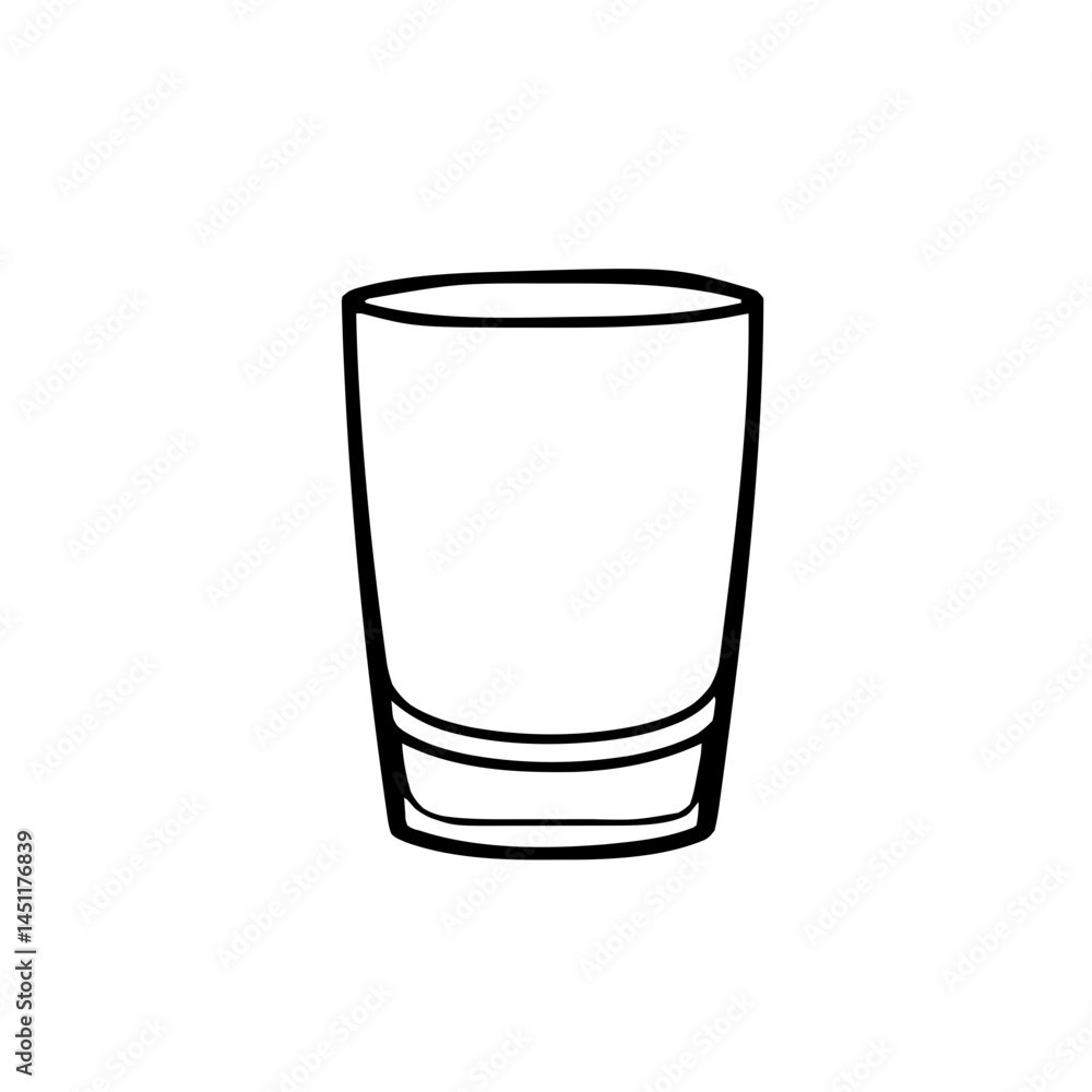 Minimalist Shot Glass Design Minimalist Shot Glass Design