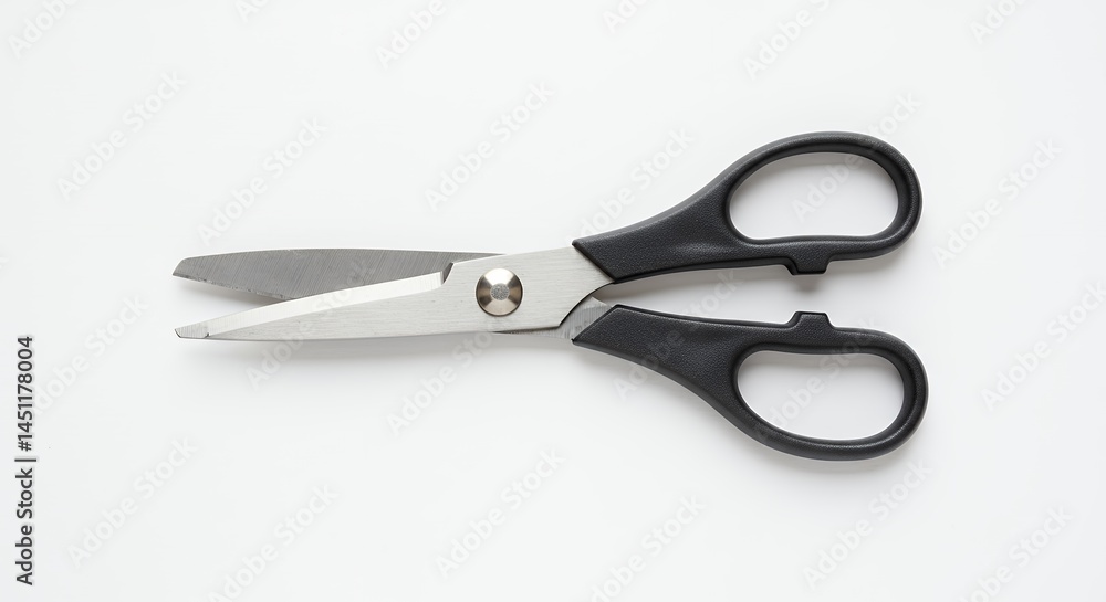 Close up of scissors on white background Close up of scissors on white background