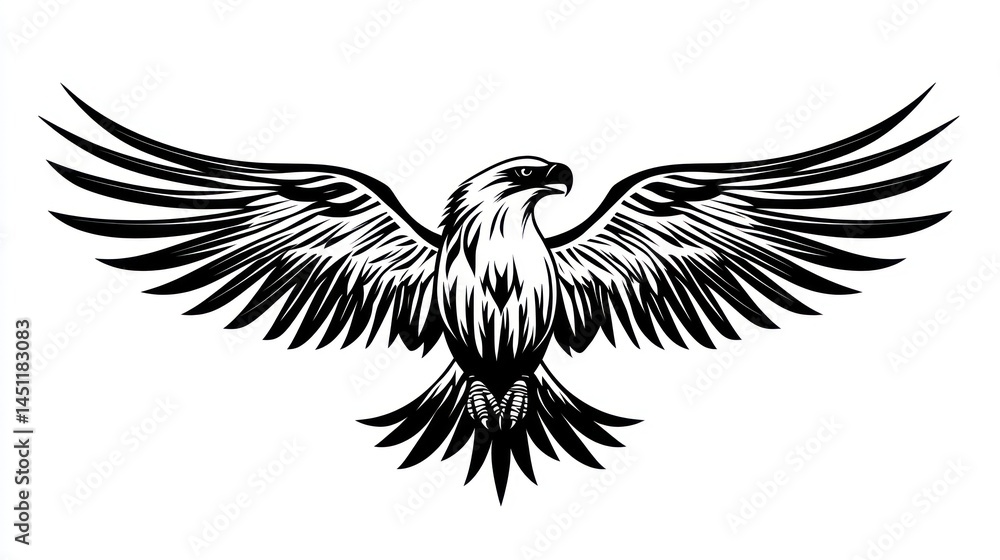 Obraz premium Powerful Eagle in Flight (1)