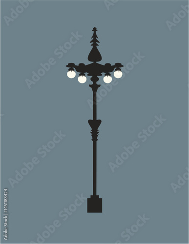 old fashioned street lamp, lamp, bright, light, street, lantern, sky, pole, post, lamppost, streetlight, metal, electric, object, city, old,  electricity, architecture, antique, bulb, design, vintage,