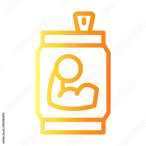 energy drink Line Gradient Icon