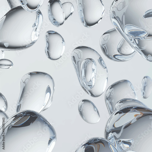 Crystal Glass Shapes eps background