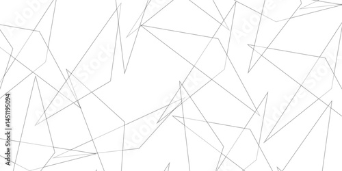 Triangular 3d, modern background Modern geometrical dynamic and seamless abstract white background. Random chaotic lines abstract geometric pattern. .graphic background dots with connections for your 