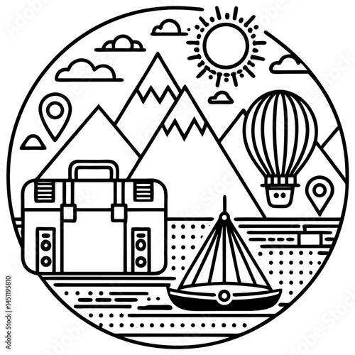 Travel Vector Icon set