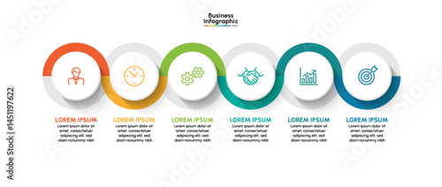 Business infographic design background template