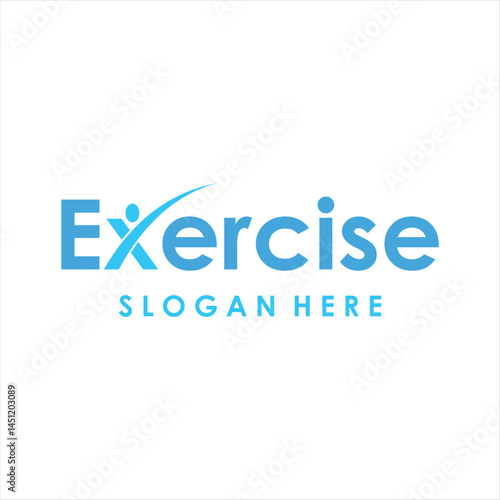 Typography Text Exercise Logo Design Inspiration