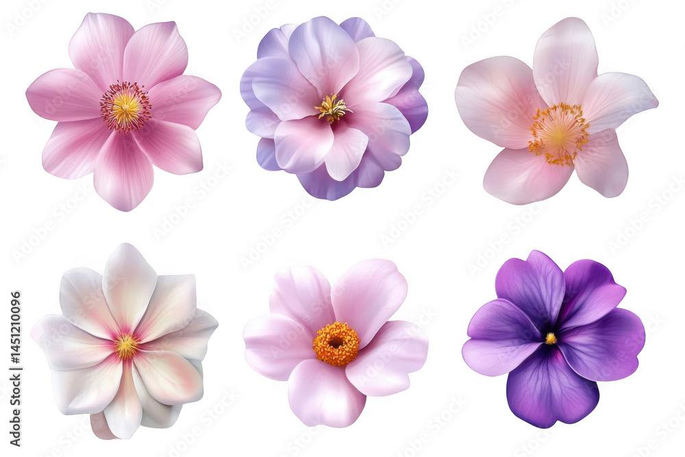 Obraz premium Beautiful Flowers Displayed in A Cluster with Floral Arrangement Theme