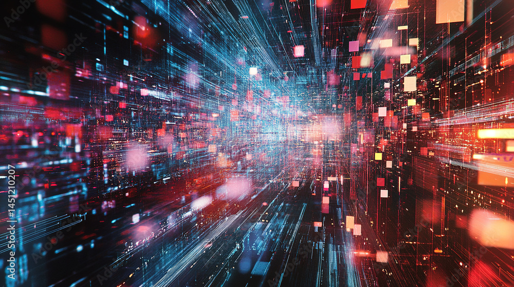 Abstract digital connections visualizing data exchange and blockchain technology, showcasing decentralized networks, secure transactions, and futuristic information systems Abstract digital connections visualizing data exchange and blockchain technology, showcasing decentralized networks, secure transactions, and futuristic information systems