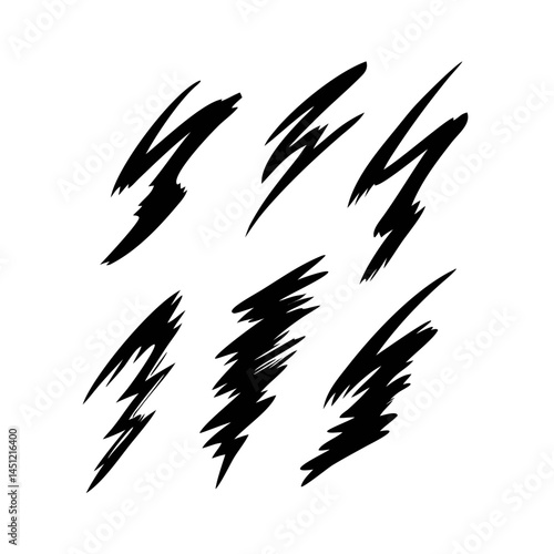 Minimalist White Slash Lines On Black Background Abstract Vector Illustration Design