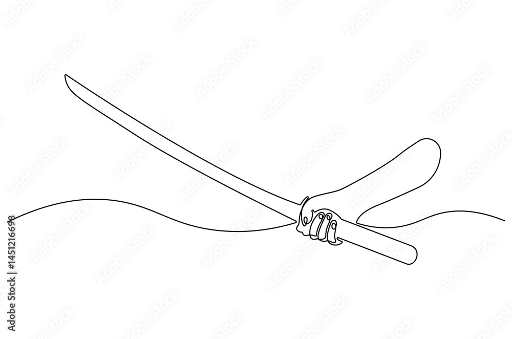 Continuous one line drawing of Hand holding sword. Single line drawing illustration of Holds a sword. Sword concept vector art. Doodle line illustration. Continuous one line drawing of Hand holding sword. Single line drawing illustration of Holds a sword. Sword concept vector art. Doodle line illustration.