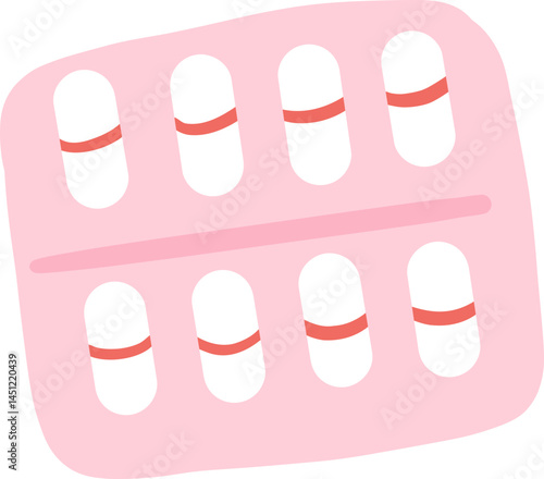 Medicine Blister Pack with Pill Arrangement