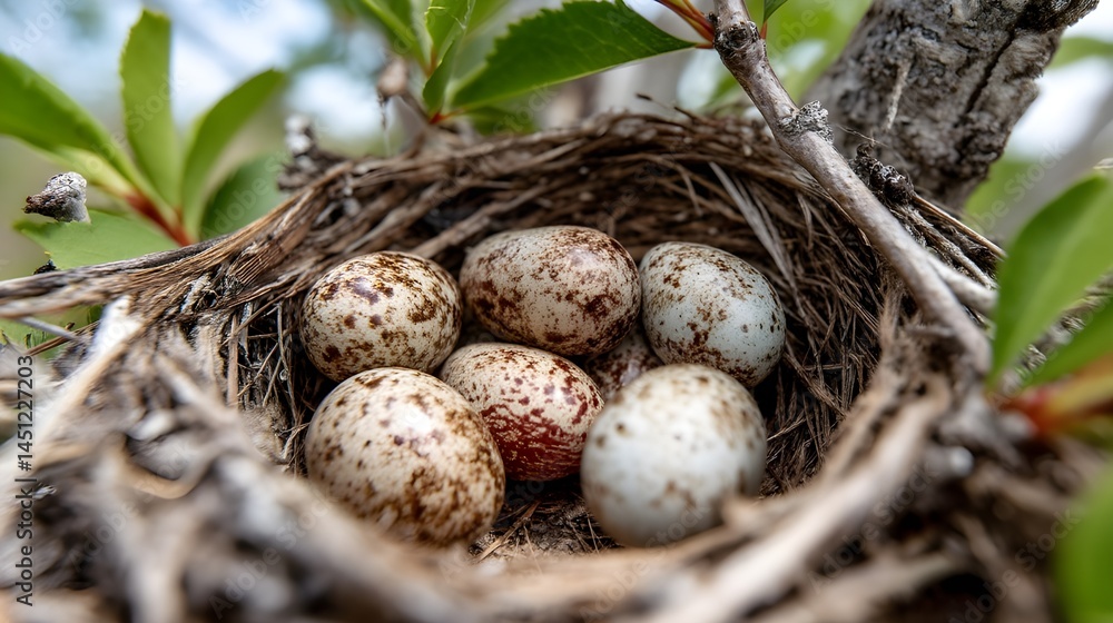 Discover a Birds Nest with Eggs Resting in Creekside Branches for Stunning Wildlife Photography Inspiration Discover a Birds Nest with Eggs Resting in Creekside Branches for Stunning Wildlife Photography Inspiration