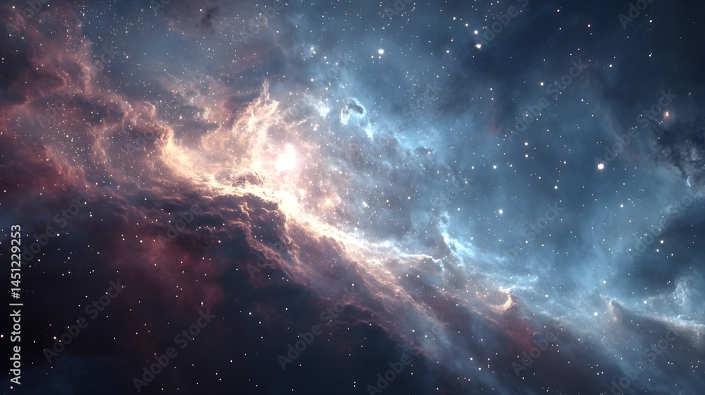 Obraz premium Galaxy starfield texture on clean bright background providing immersive cosmic backdrop for digital design projects