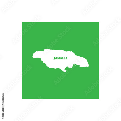 jamaica country map icon