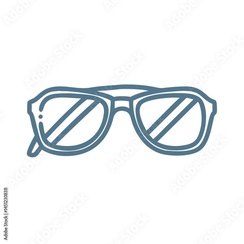 Simple Sunglasses Icon Vector Illustration