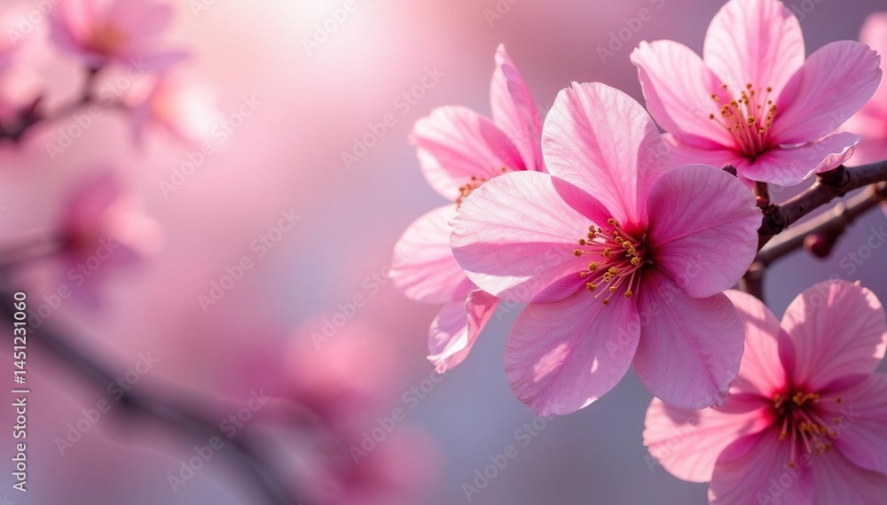 Vibrant full bloom sakura, repeating floral motif , flowers, nature, illustration Vibrant full bloom sakura, repeating floral motif , flowers, nature, illustration