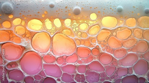 Wallpaper Mural Abstract Pastel Bubble Texture Background Pink Yellow Gradient Torontodigital.ca