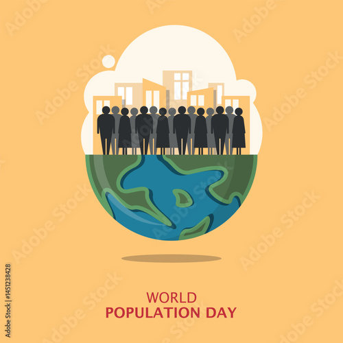 World Population Day Poster. Population problems in the world