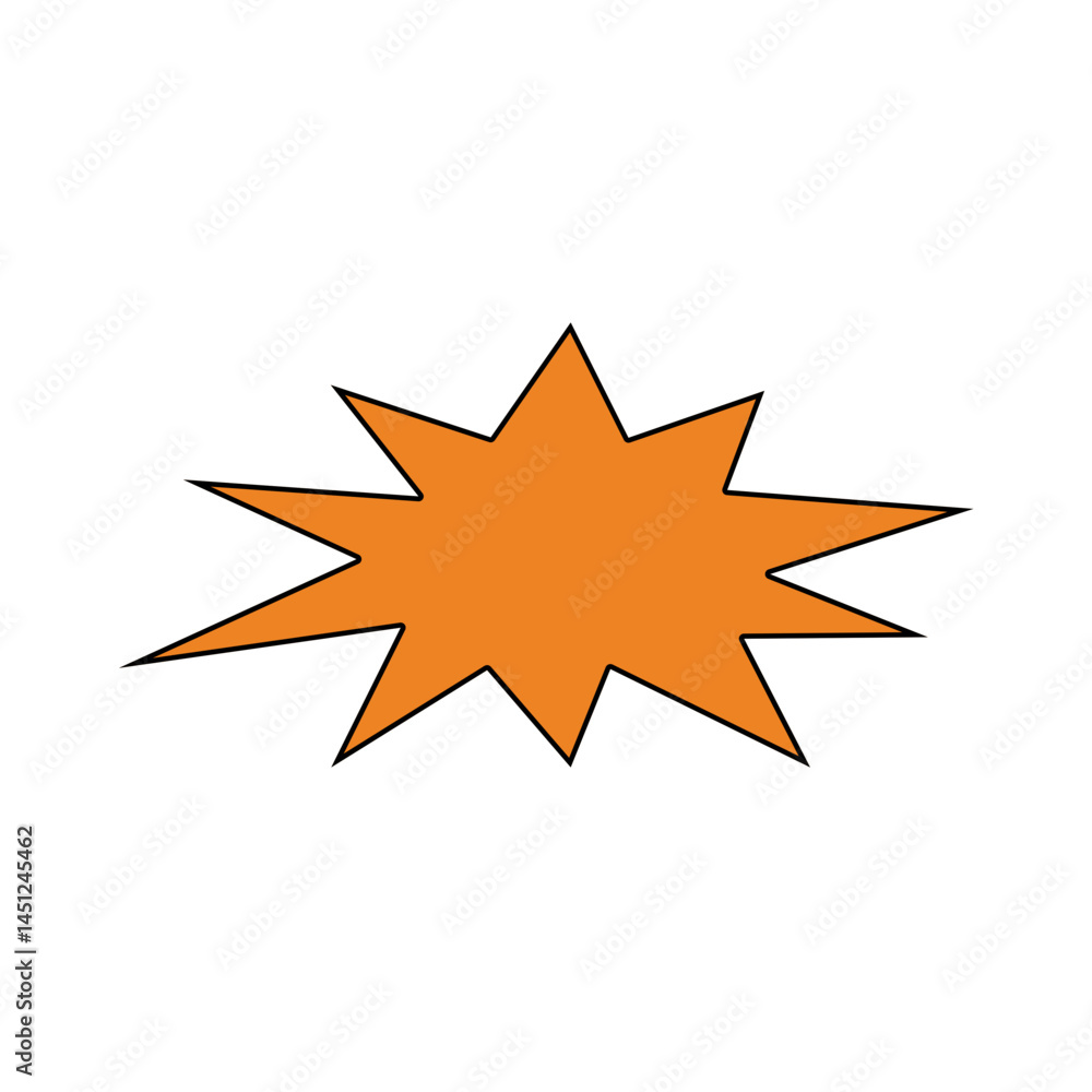 Comic Explosion Text Frame. Vector Illustration Comic Explosion Text Frame. Vector Illustration