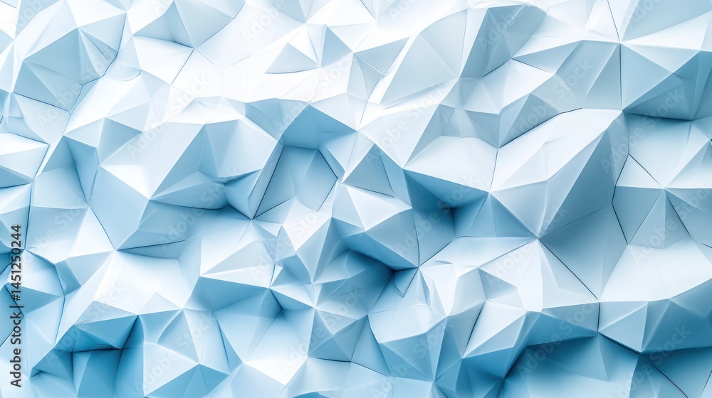 Abstract polygonal surface with blue undertones showcasing complex geometric shapes Abstract polygonal surface with blue undertones showcasing complex geometric shapes