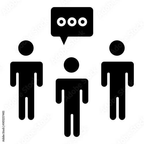 Team Huddle Icon Element For Design