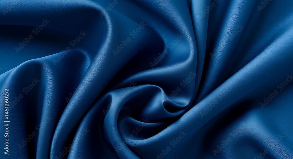 Obraz premium Cobalt Drape AI Generated