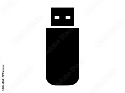 usb flash drive isolated
