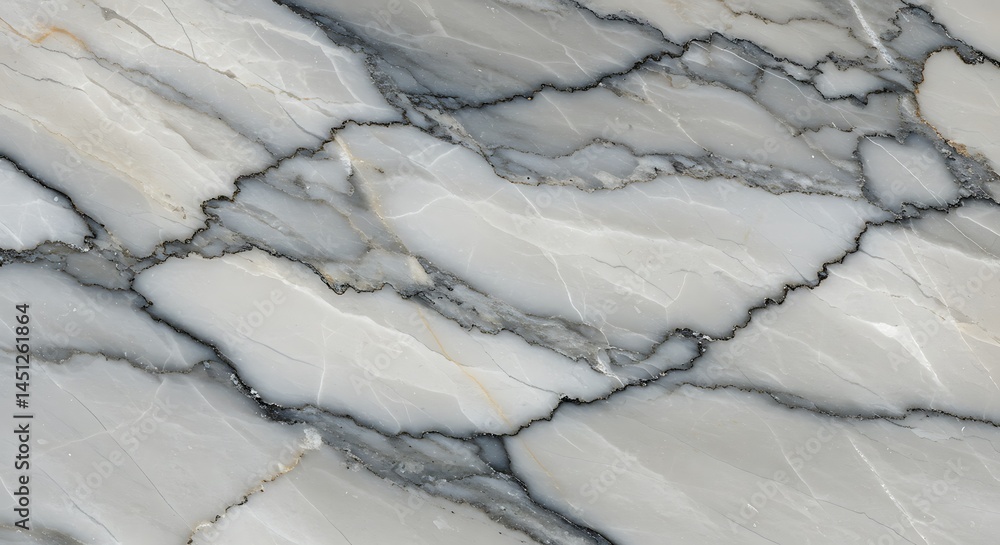 Naklejka premium Veined Serenity: Silver & Stone AI Generated
