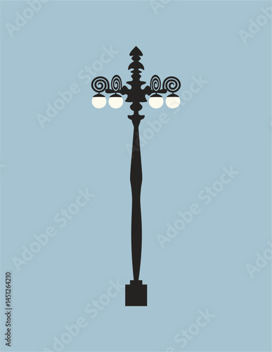 old fashioned street lamp, lamp, bright, light, street, lantern, sky, pole, post, lamppost, streetlight, metal, electric, object, city, old, electricity, architecture, antique, bulb, design, vintage,