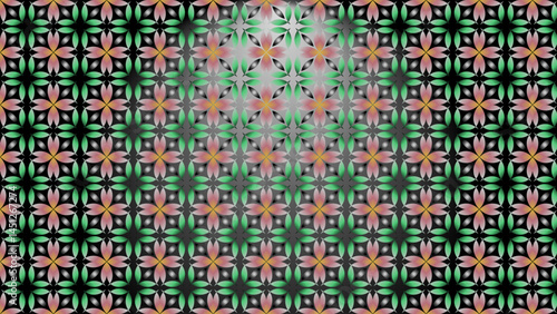 Umbra Lattice - Interwoven Blooms on a Shadowed Plane
