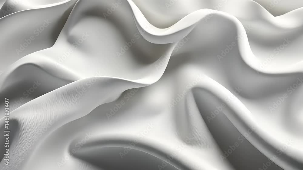 Abstract white fabric folds Abstract white fabric folds
